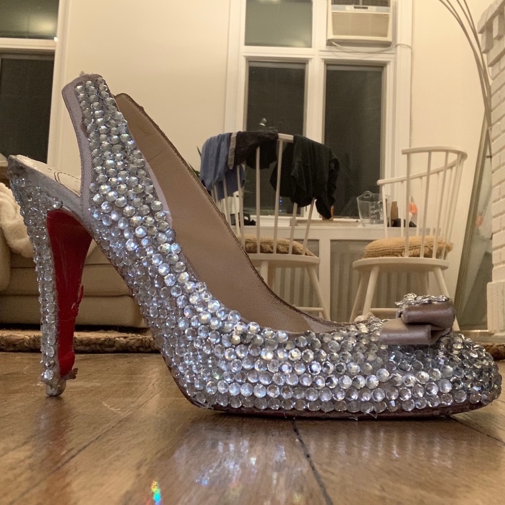 Christian Louboutin with Custom Crystal Design